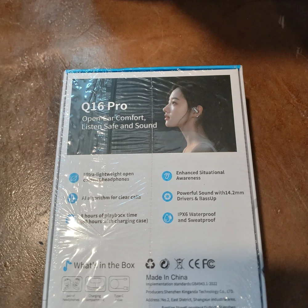 Q16 Pro Open-Ear True Wireless Earbuds - Silver